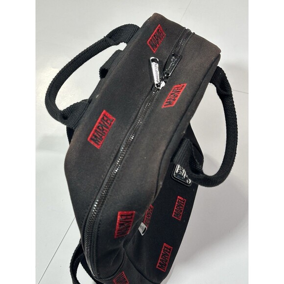 Loungefly Disney Marvel Red Embroidered Black Canvas Square Backpack Bag Pack main image 8